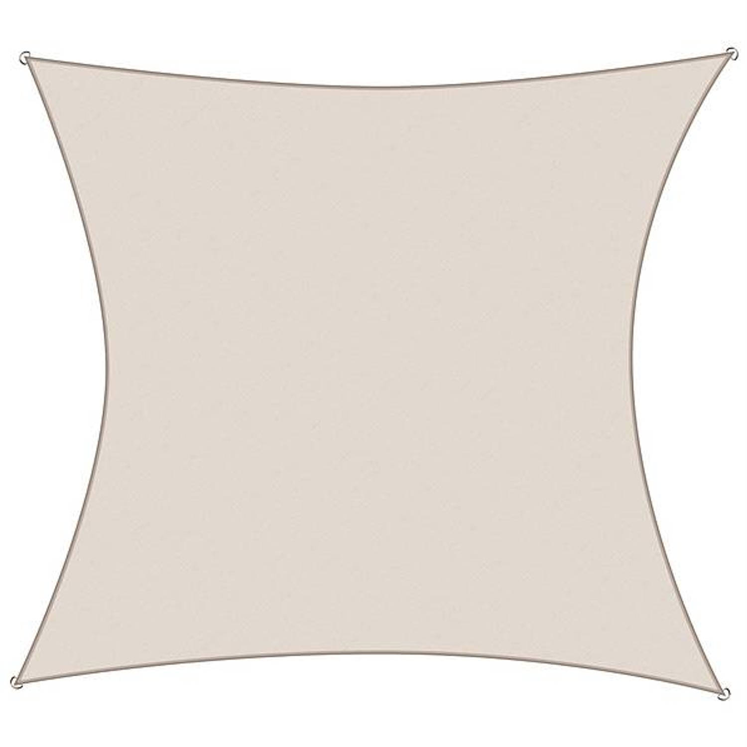 Koopman International Schaduwdoek Vierkant Cremekleur 3x3m