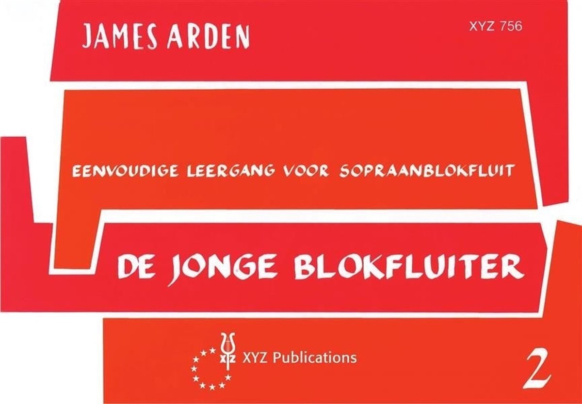 XYZ Uitgeverij James Arden De jonge blokfluiter 2 educatief boek
