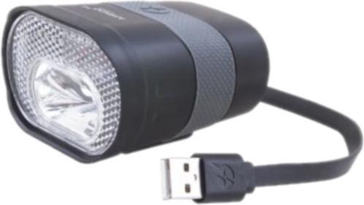 Spanninga voorlicht Axendo 40 XE led USB oplaadbaar - Zwart