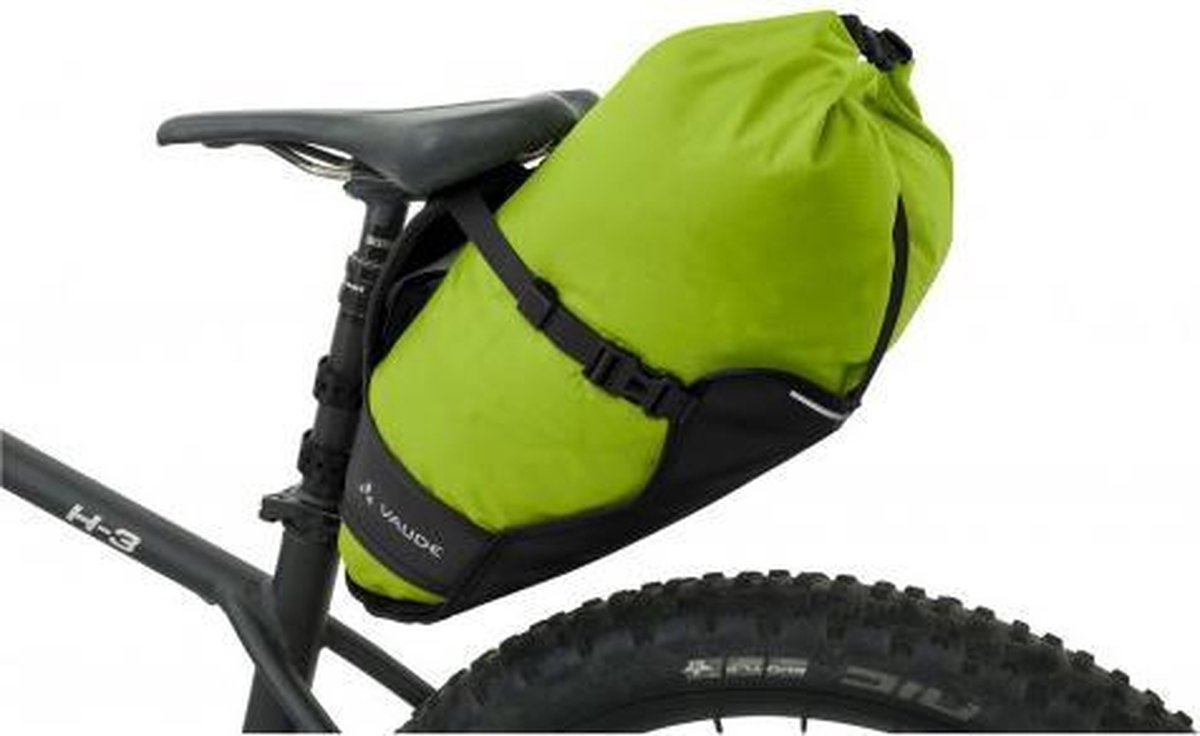 Vaude Zadeltas Trailsaddle 12L Zwart/ - Groen