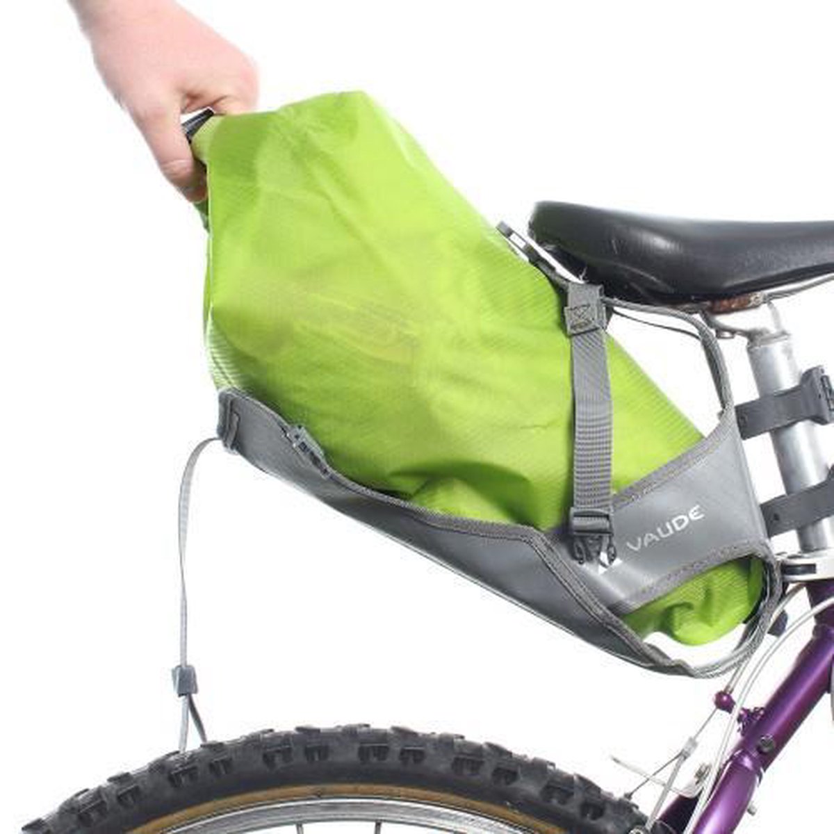 Vaude Zadeltas Trailsaddle 12L Zwart/ - Groen