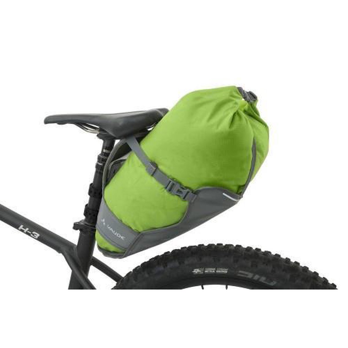 Vaude Zadeltas Trailsaddle 12L Zwart/ - Groen