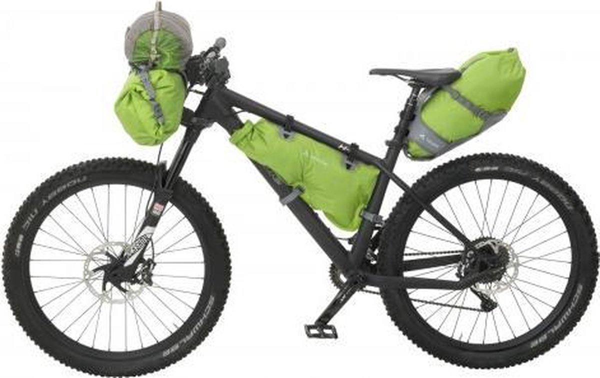 Vaude Zadeltas Trailsaddle 12L Zwart/ - Groen