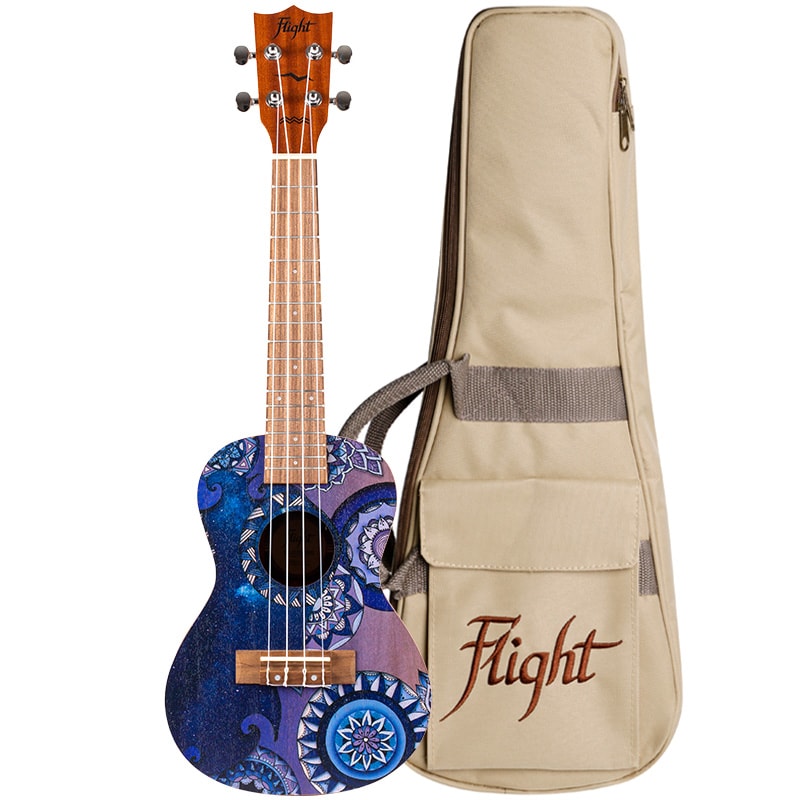 Flight Art Series AUC-33 Stardust concert ukelele met gigbag