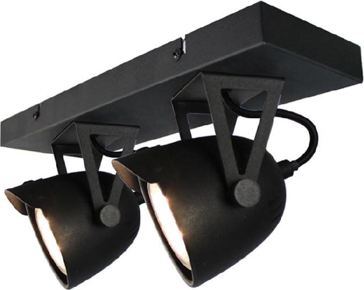 LABEL51 LED Spot Cap 2-light 32 x 10 x 14 cm - Burned Steel - Silver