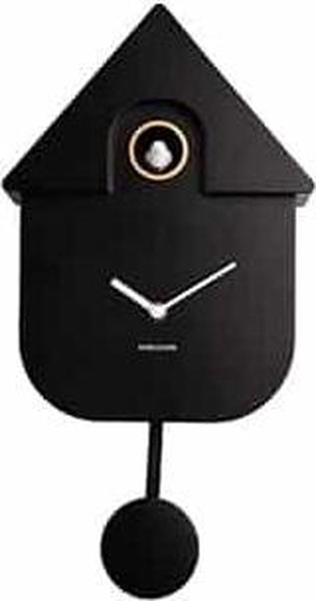 Karlsson Wandklok Cuckoo - Zwart