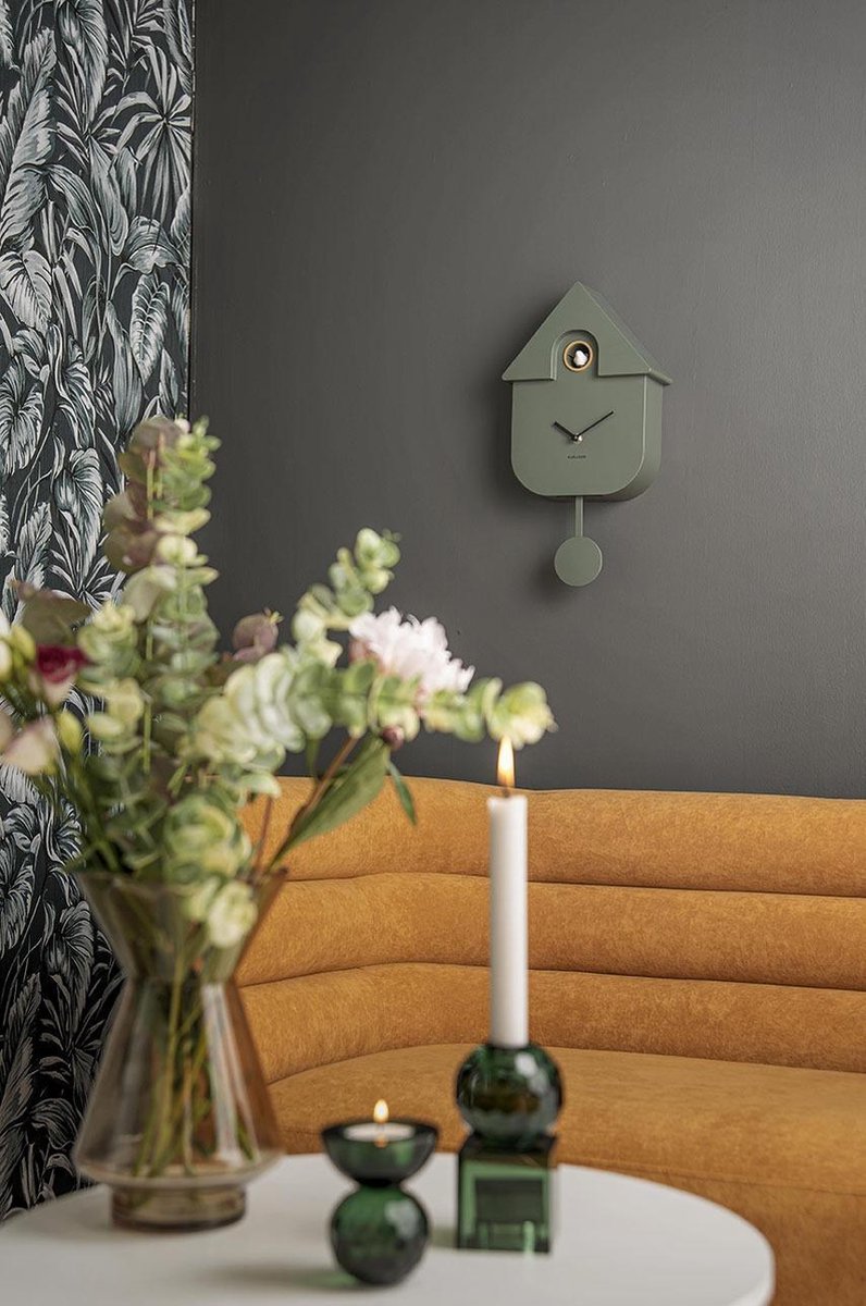 Karlsson Wandklok Cuckoo - Groen