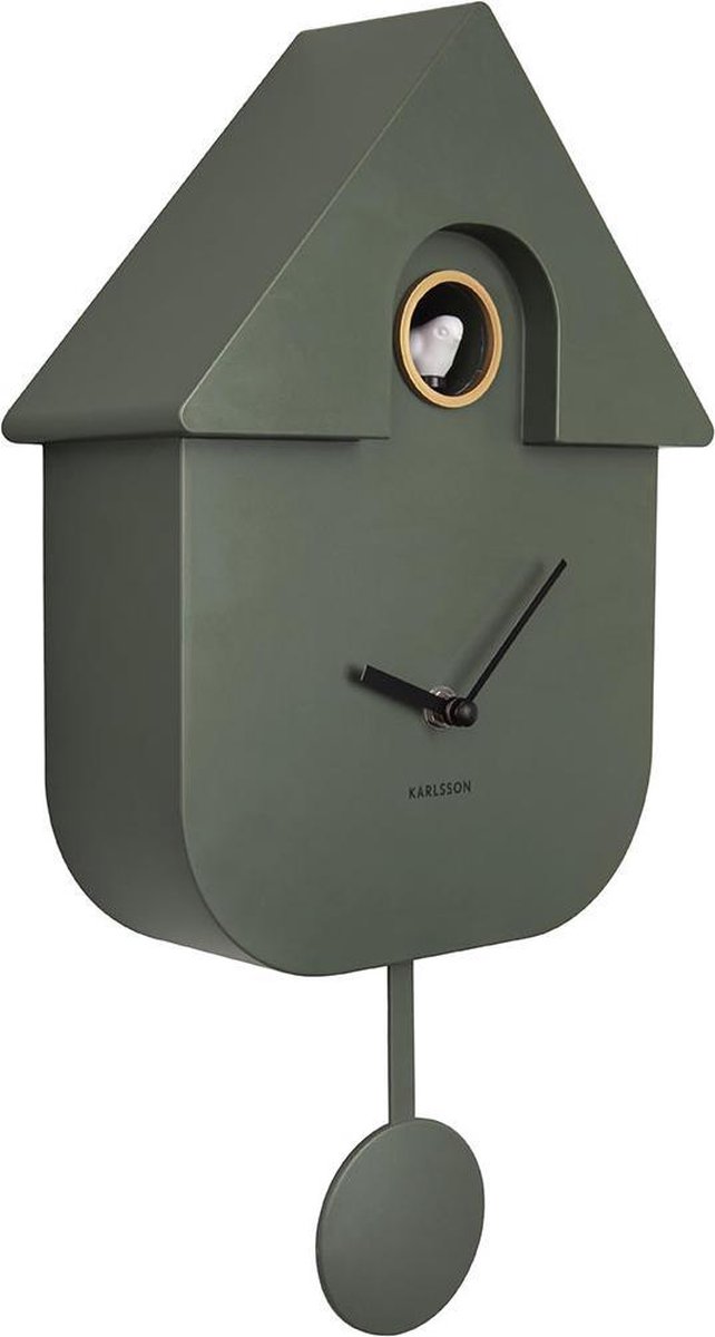 Karlsson Wandklok Cuckoo - Groen