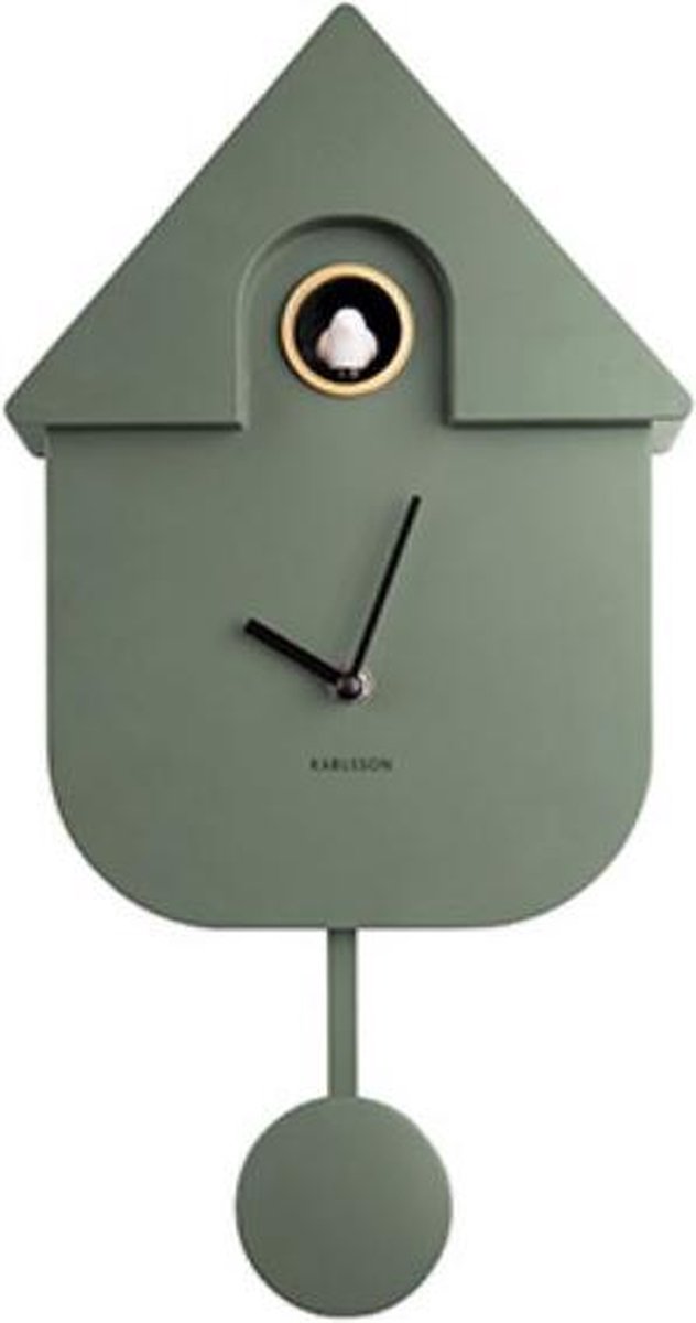 Karlsson Wandklok Cuckoo - Groen