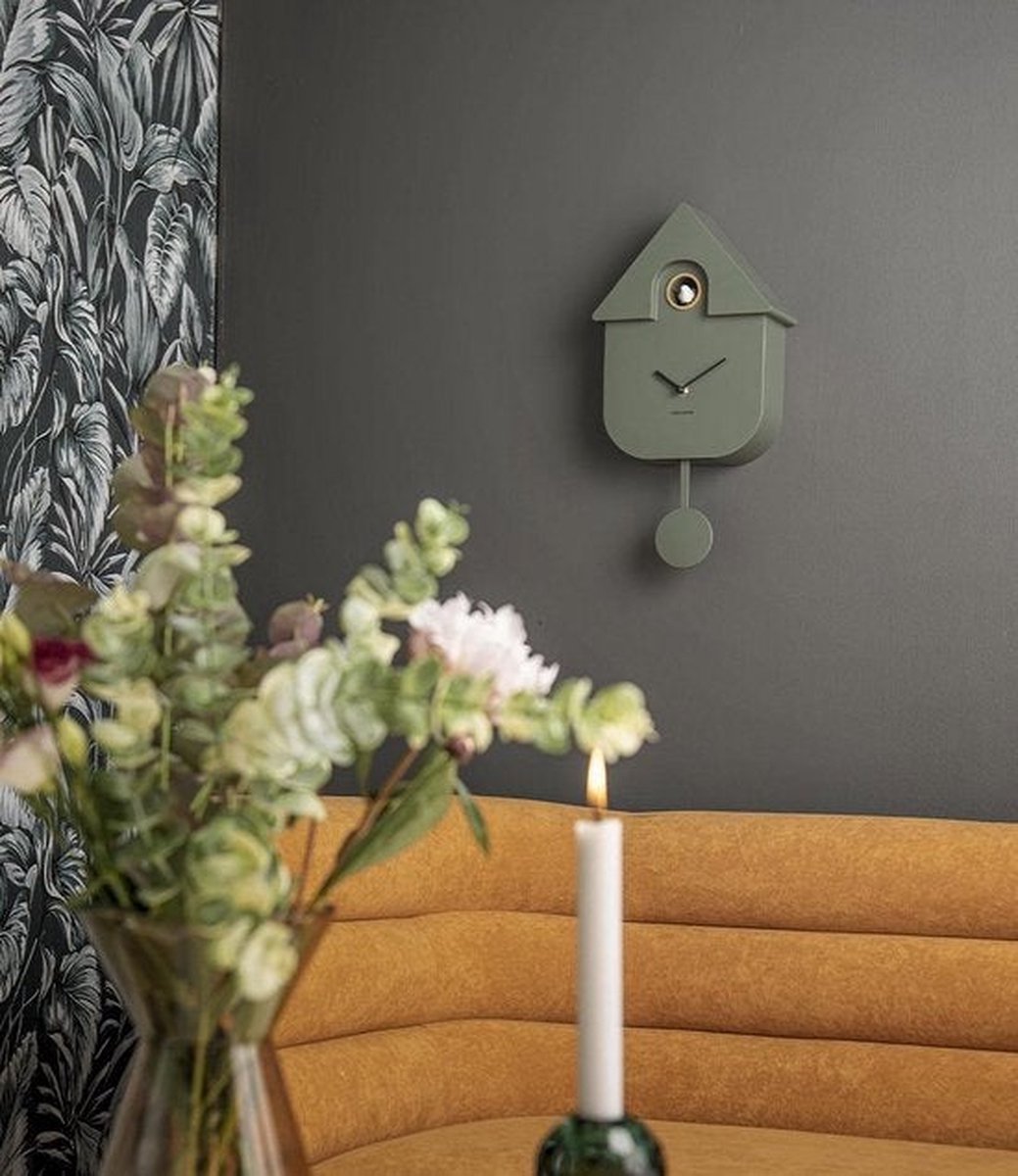 Karlsson Wandklok Cuckoo - Groen