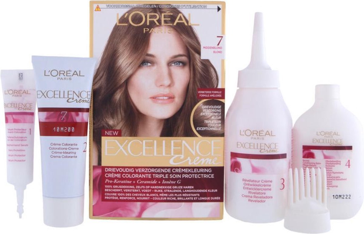 L´Oréal Paris L&apos;Oreal Haarverf Excellence Creme - 7 Middenblond - Grijs