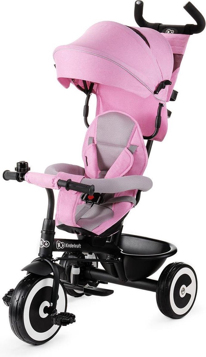 Kinderkraft Driewieler met Kinderwagenfunctie ASTON - Roze