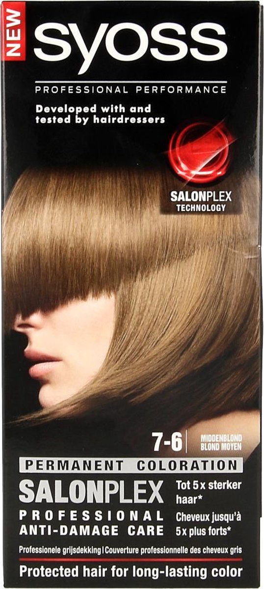 Syoss Haarverf Color Creme - Middel Blond Nr 7-6