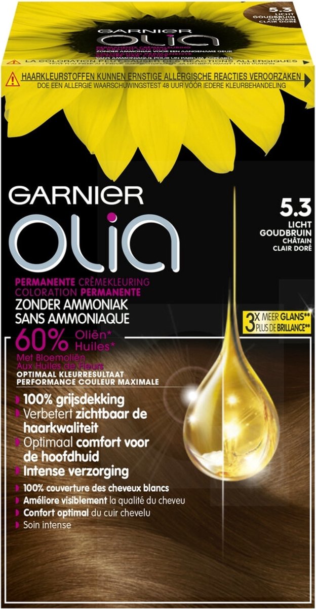 Garnier Olia Haarverf - Olia 5.3 Golden Brown