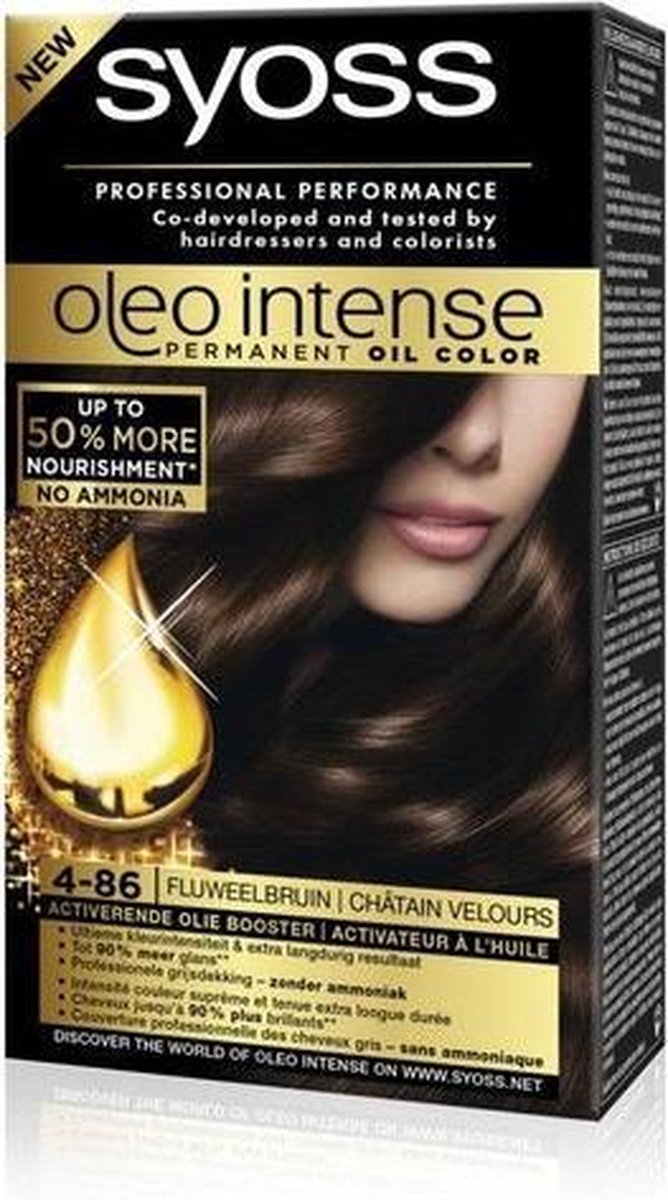 Syoss Haarverf - Oleo Intense 4-86 Fluweelbruin