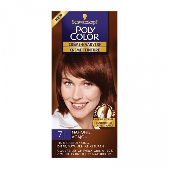 Schwarzkopf Poly Color Haarverf Creme - 71 Mahonie