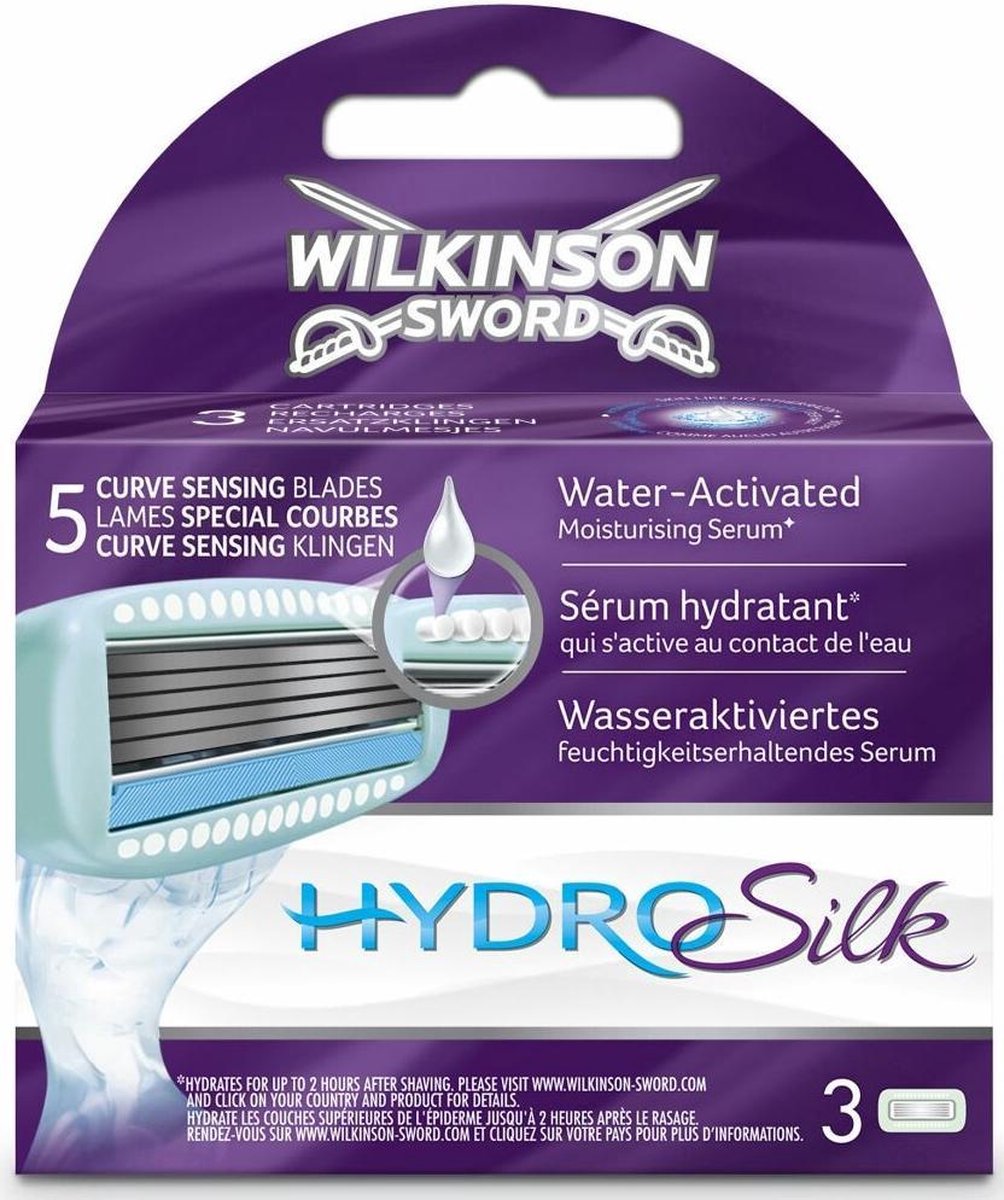 Wilkinson Sword Hydro Silk Scheermesjes 3 stuks