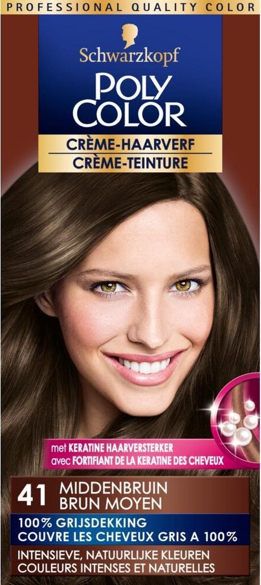 Poly Color Schwarzkopf Semi Permanente Haarverf 41 Middenbruin