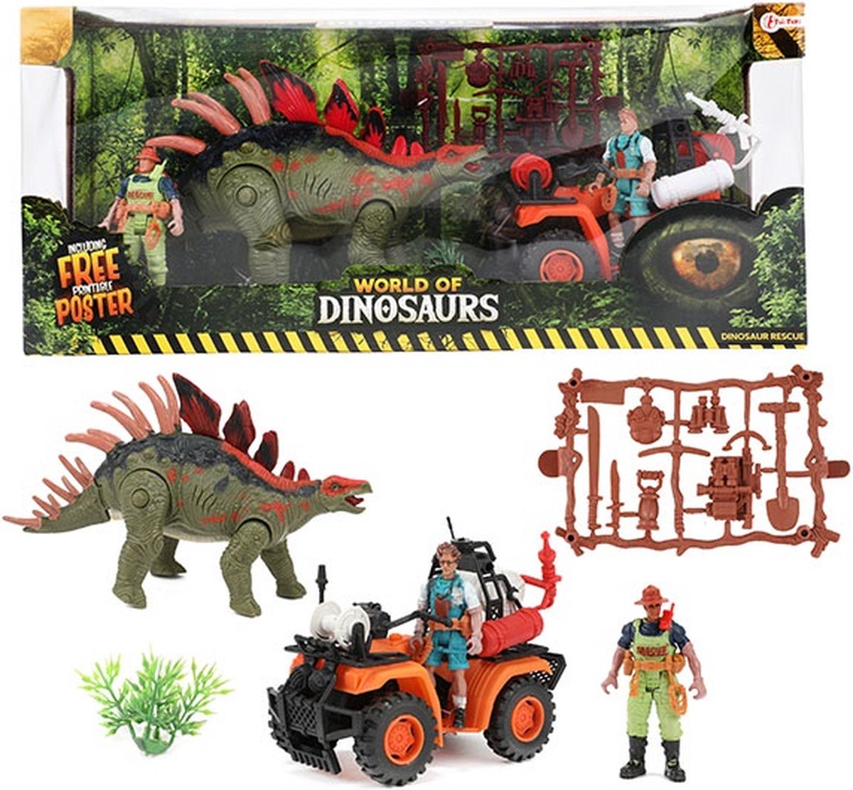 Toi-Toys World Of Dinosaurs Speelset Quad - 14 Delig