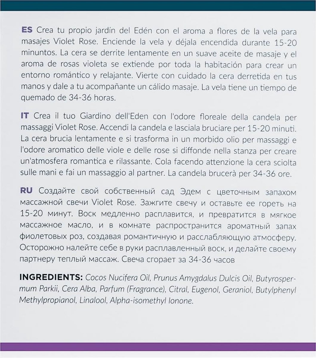 kaars Violet Rose - 200 gr