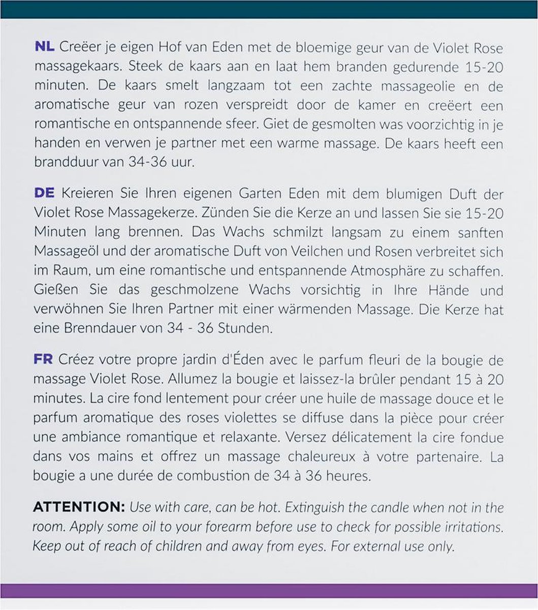 kaars Violet Rose - 200 gr