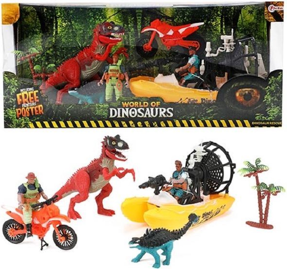 Toi-Toys World Of Dinosaurs Speelset - 7 Delig