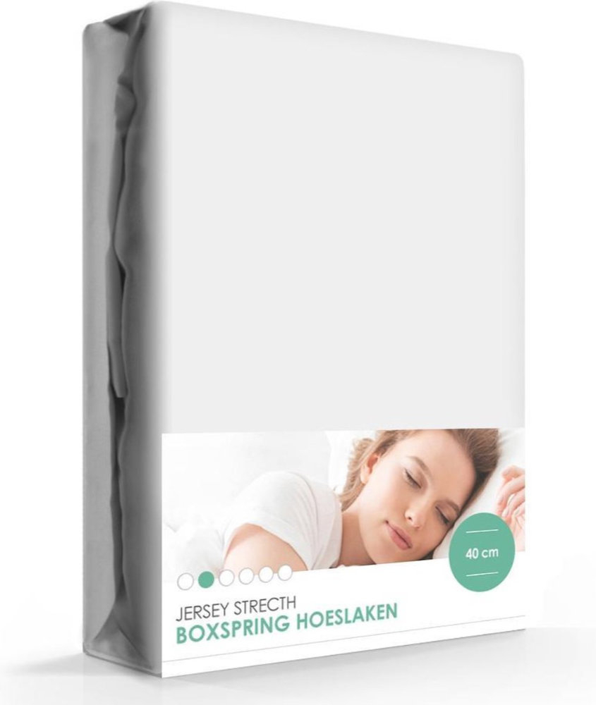 Voordeeldrogisterij Premium Boxspring Hoeslaken - 80/90 x 200/210 cm - Grijs