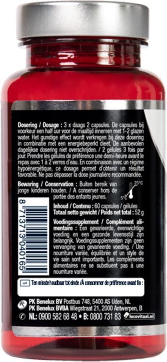 Lucovitaal Supplementen - Garcinia Cambogia 60 capsules