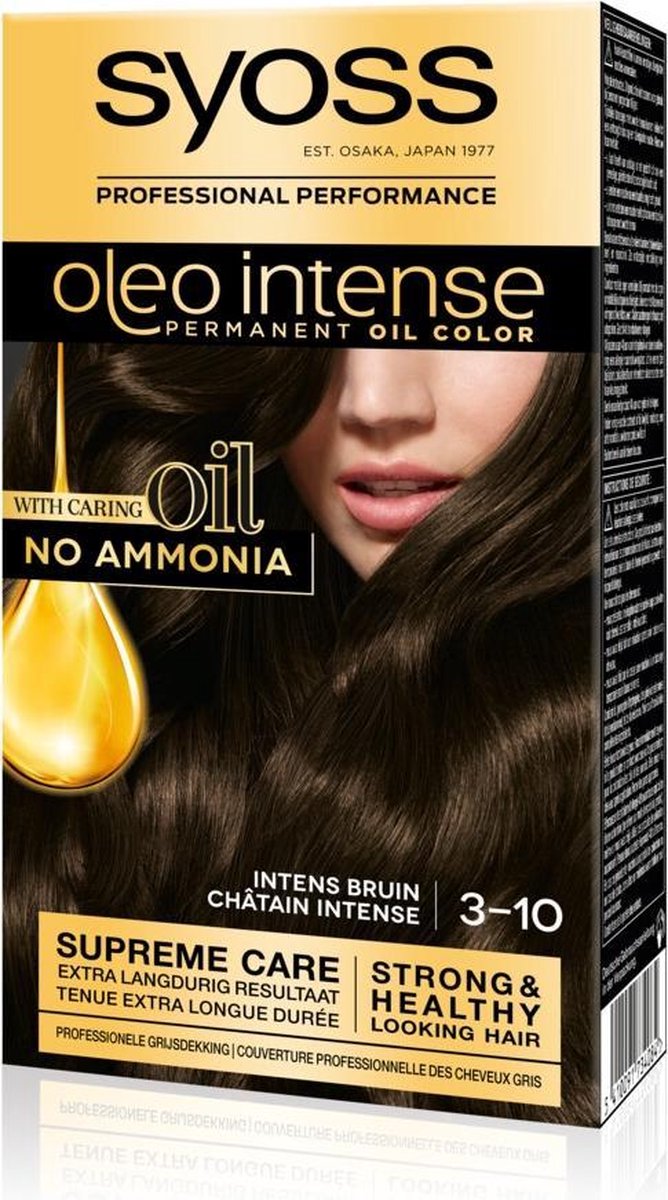 Syoss Haarverf - Color Oleo Intense Nr. 2-10zwart - Bruin
