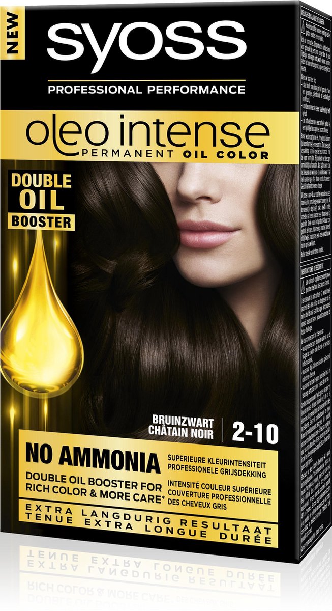 Syoss Haarverf - Color Oleo Intense Nr. 2-10zwart - Bruin