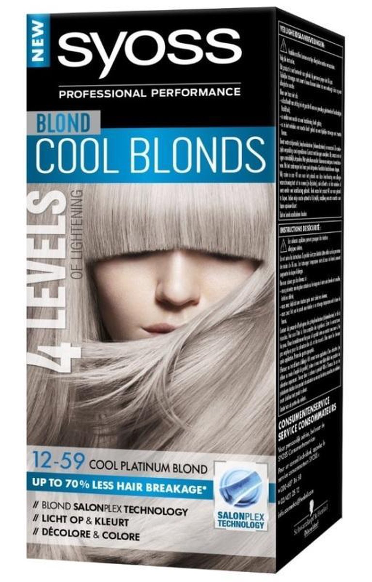 Syoss Haarverf Platinum Blond - 171 gr.