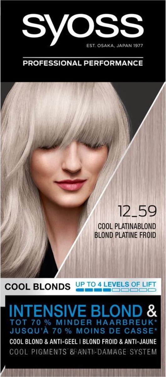 Syoss Haarverf Platinum Blond - 171 gr.