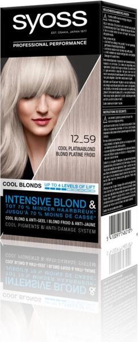 Syoss Haarverf Platinum Blond - 171 gr.