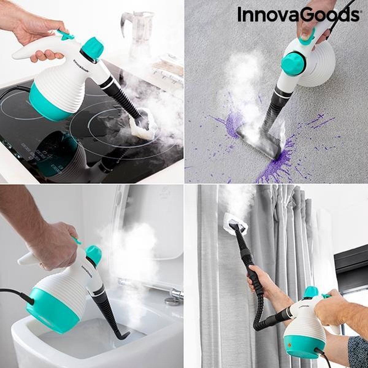 Innovagoods 9-in-1 Handstoomreiniger Multifunctioneel - 1000W