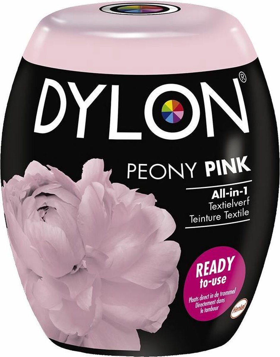 Dylon Wasmachine Textielverf Pods - Peony Pink 350g
