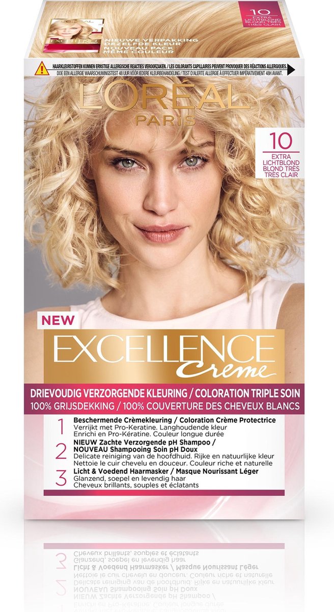 L´Oréal Paris L&apos;Oreal Haarverf - Excellence Crème nr. 10 Extra Lichtblond - Silver