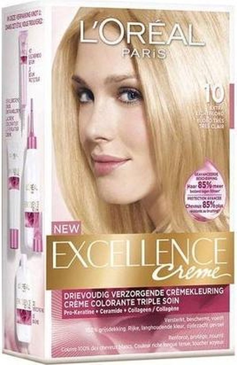 L´Oréal Paris L'Oreal Haarverf - Excellence Crème nr. 10 Extra Lichtblond - Silver