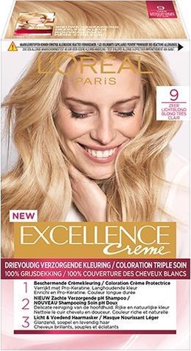 L´Oréal Paris L'Oreal Haarverf - Excellence Creme nr. 9 Zeer Licht Blond