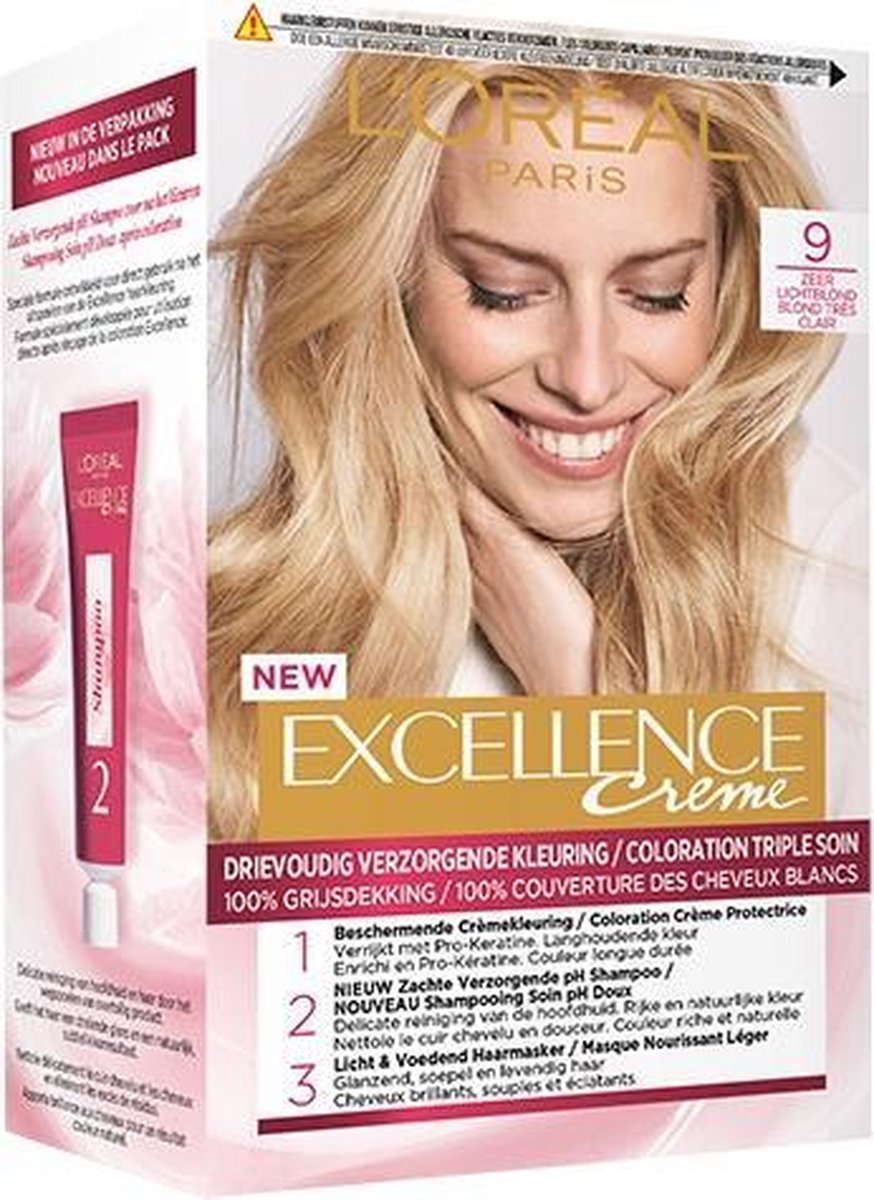 L´Oréal Paris L'Oreal Haarverf - Excellence Creme nr. 9 Zeer Licht Blond