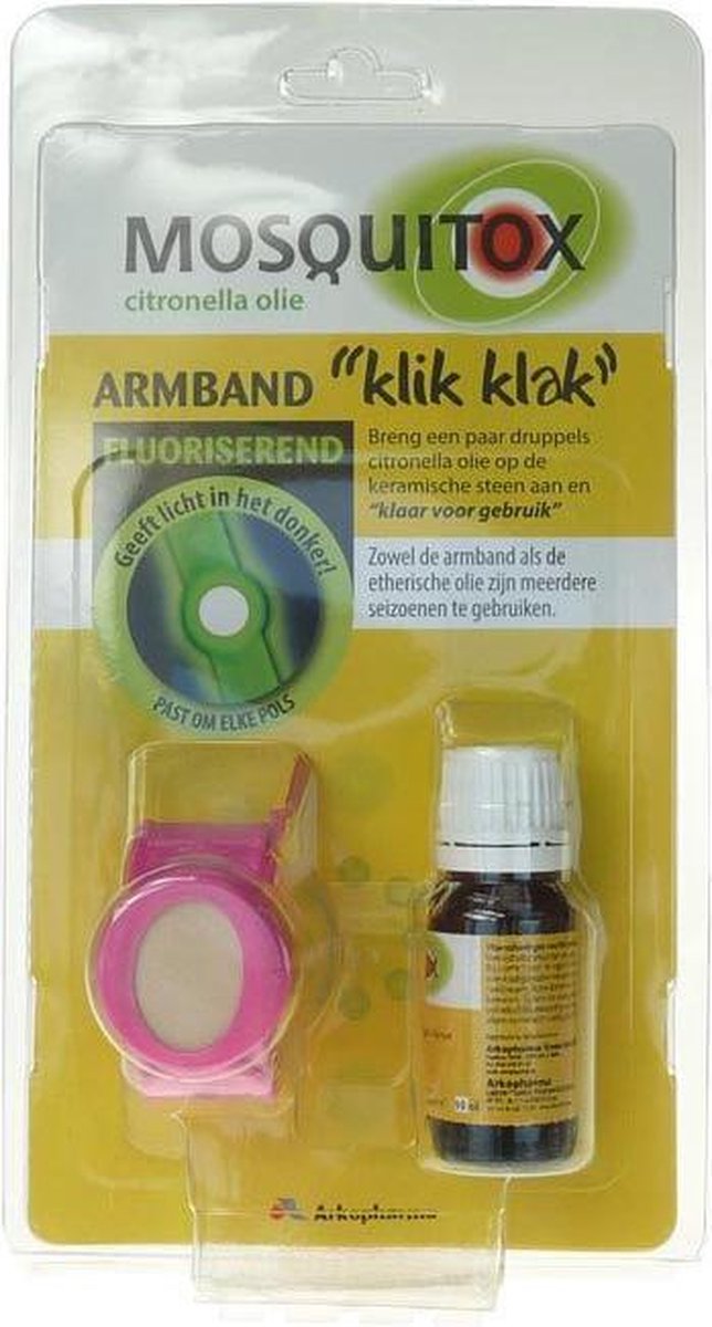 Arkopharma Mosquitox Anti-Insecten Armband + Olie - 10 ml