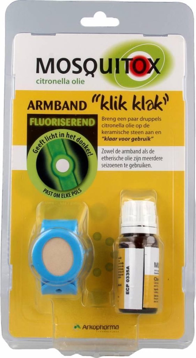 Arkopharma Mosquitox Anti-Insecten Armband + Olie - 10 ml
