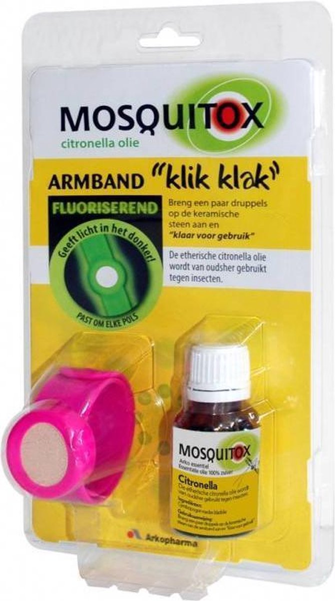 Arkopharma Mosquitox Anti-Insecten Armband + Olie - 10 ml