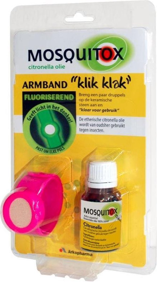 Arkopharma Mosquitox Anti-Insecten Armband + Olie - 10 ml