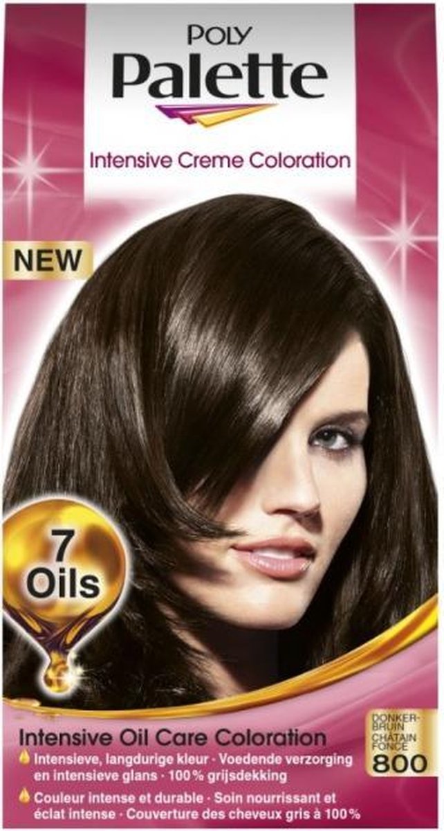 Poly Palette Schwarzkopf Haarverf - 800 Donkerbruin