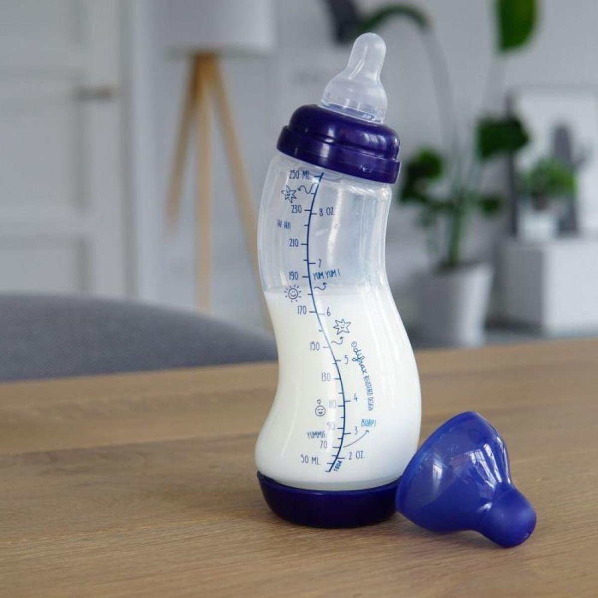 Difrax S-Fles Anti Colic 0+ maand - Lichtblauw 250 ml