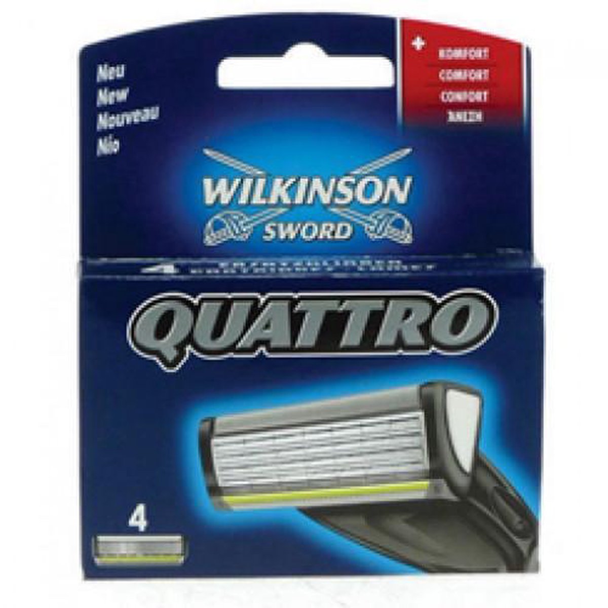 Wilkinson Quattro Scheermesjes (4st.)