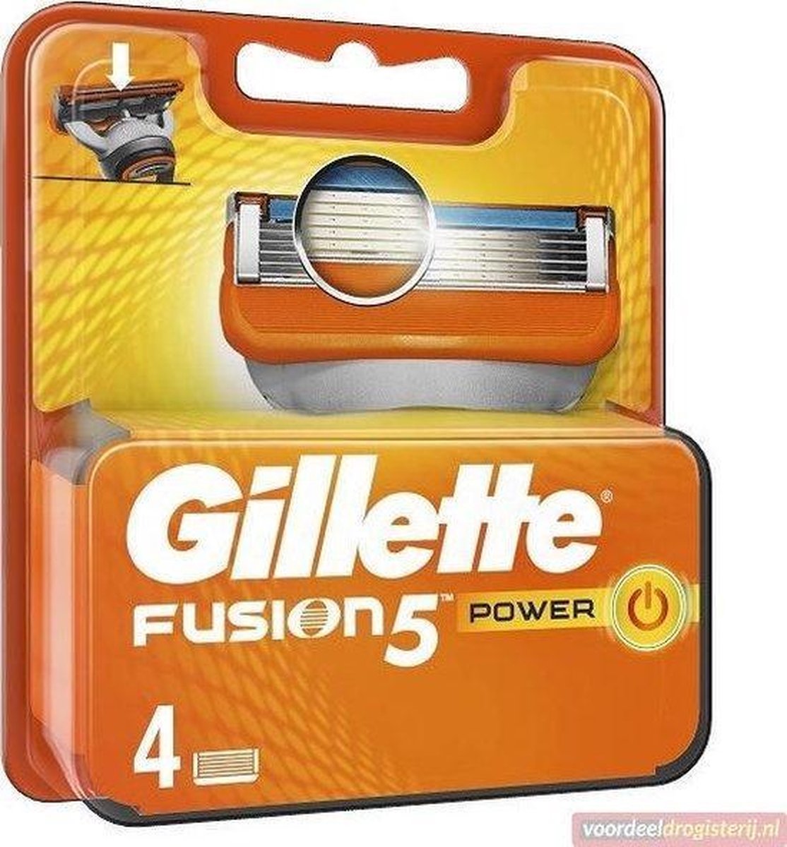 Gillette Fusion Power scheermesjes (4 st.)