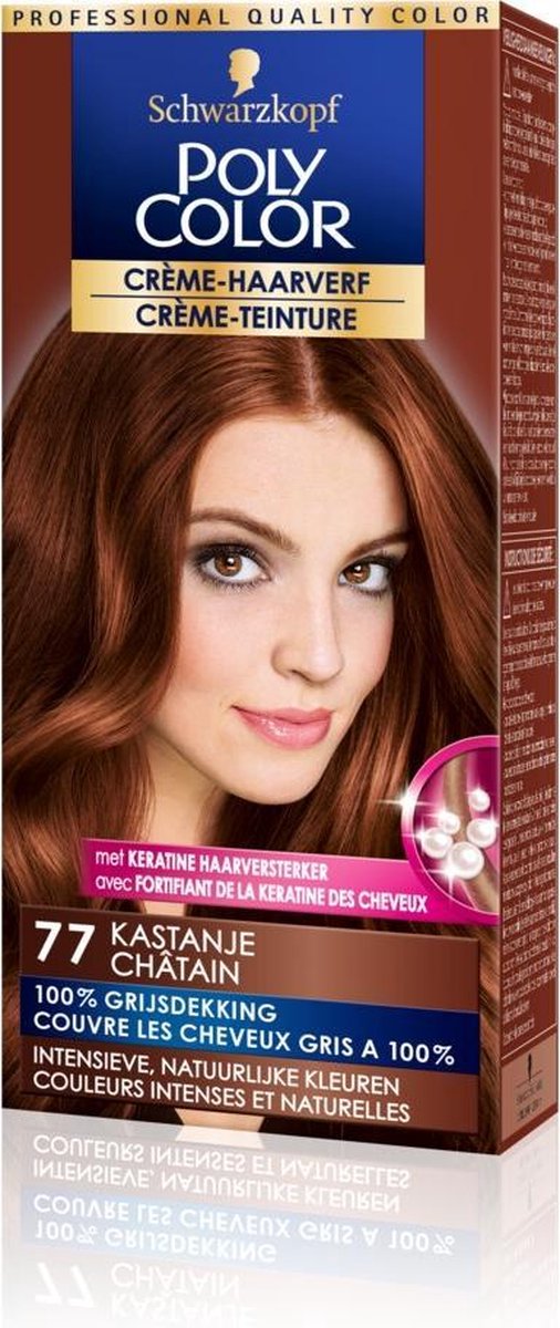 Poly Color Schwarzkopf Semi Permanente Haarverf 77 Kastanje