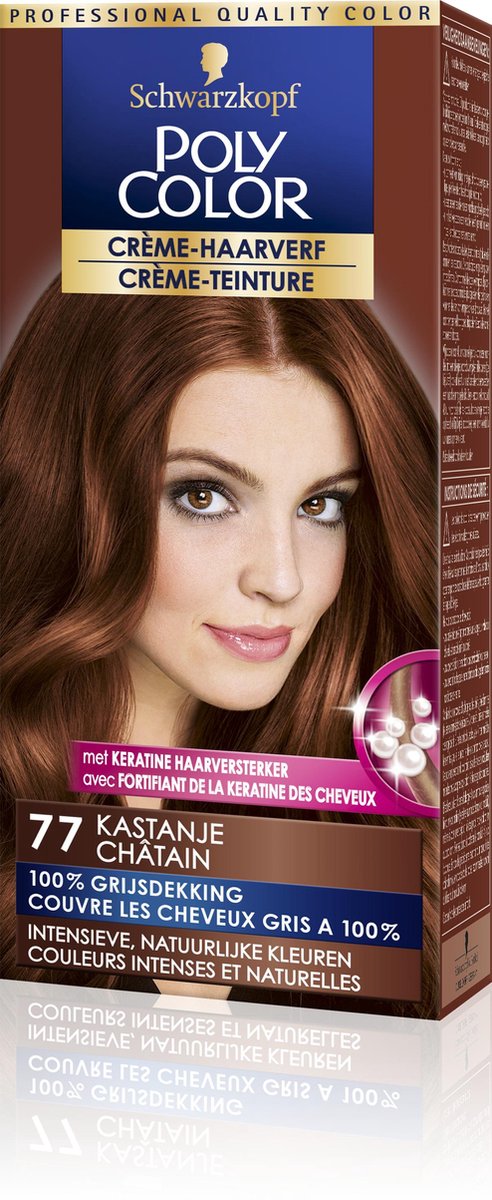 Poly Color Schwarzkopf Semi Permanente Haarverf 77 Kastanje