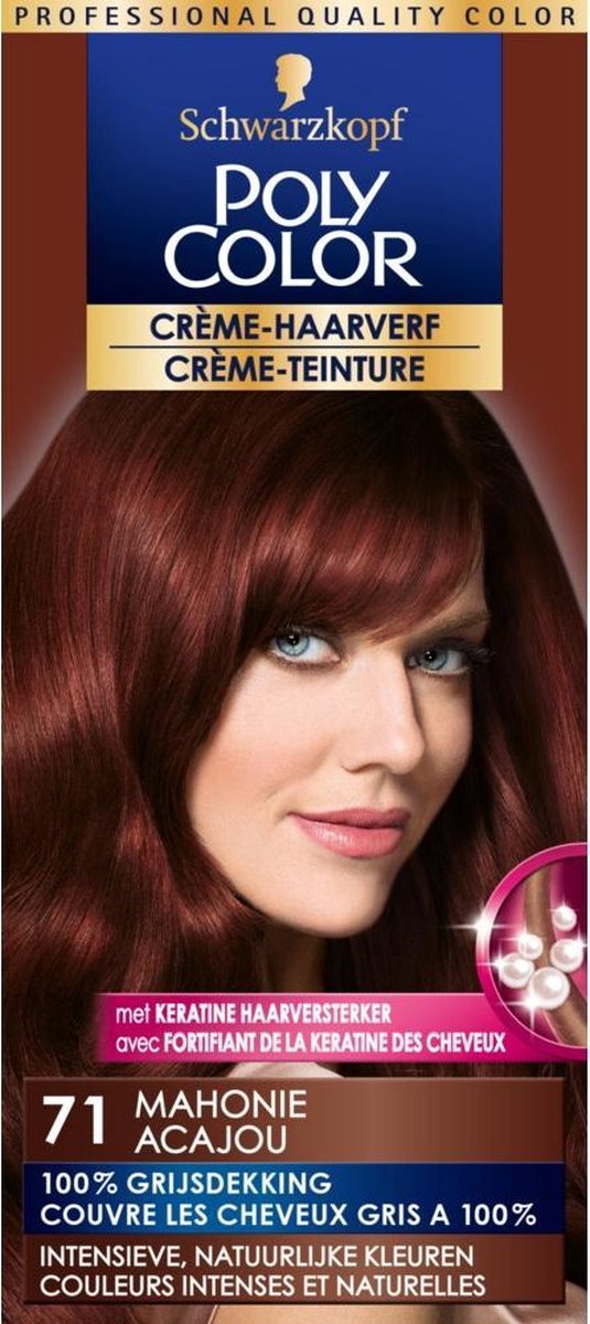 Poly Color Schwarzkopf Semi Permanente Haarverf nr. 71 Mahonie